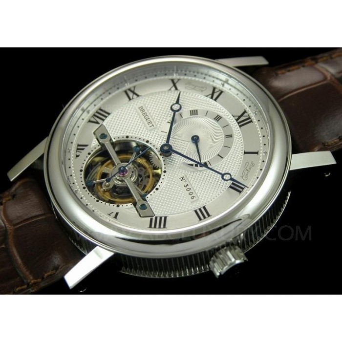 Replika Breguet Jubilee Tourbillon Klockor Power Reserve Function